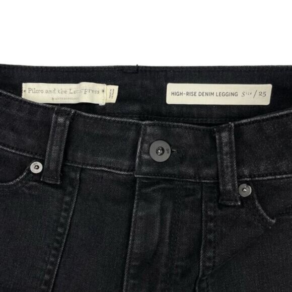 Anthropologie Pilcro And The Letterpress High-Rise Ankle Denim Legging Size 25 - Picture 5 of 8